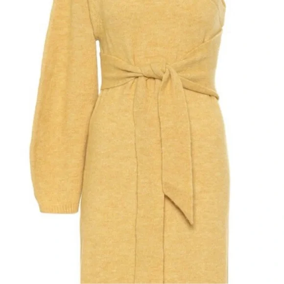 NANUSHKA Cedro Terry Knit One Off Shoulder Dress/cotton and alpaca - Picture 3 of 5